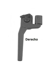 Cierre lateral abatible con uña derecho