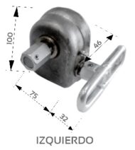 Tensor de toldo con mando izquierdo